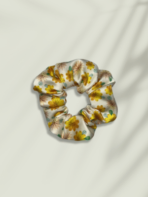 Scrunchie Primavera Amarilla - Gomita de Pelo