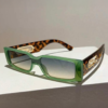 IMG_7519 Lentes de Sol "Jungle Fever" – Rectangulares Verde y Carey