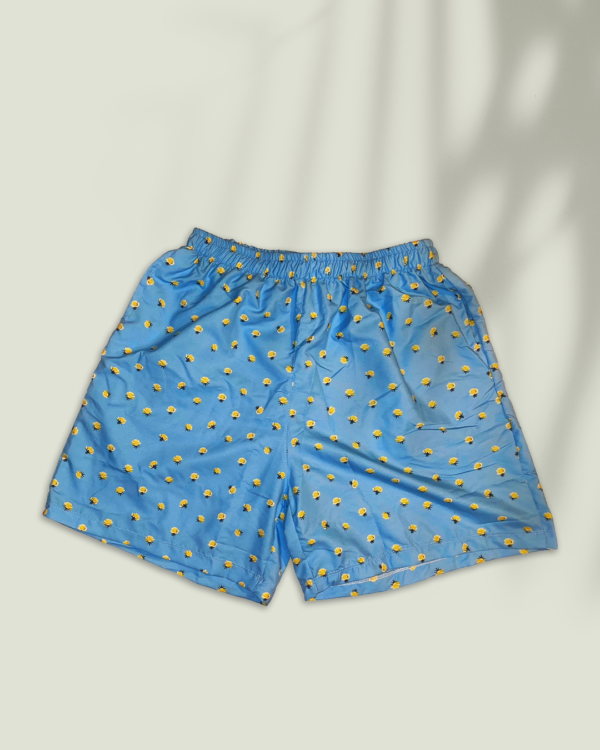 Short Azul Cielo "Golden Roses"