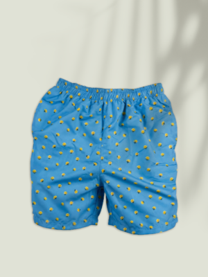 Short Azul Cielo "Golden Roses"