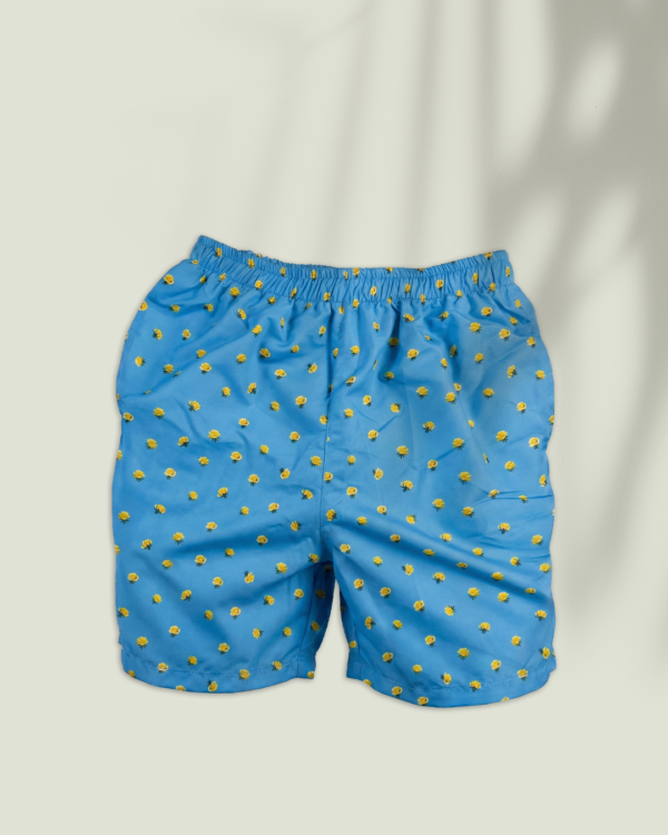 Short Azul Cielo "Golden Roses"