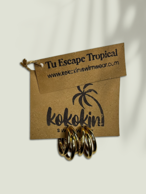 Caravanas Triple Gold "Tropical Escape"