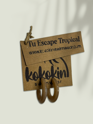 Caravanas Resina "Caramel"