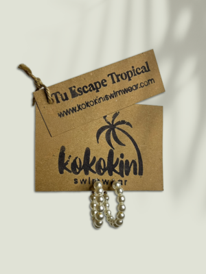 Caravanas Hoop Perlas "Isla"